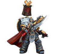 JOYTOY Warhammer 40K 1/18 Figuras de acción Space Wolves Legion Pretor con hacha de poder y escudo de combate, modelo coleccionable de 4.9 pulgadas