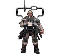 JOYTOY Warhammer 40k Astra Militarum Cadian Command Squad Veterano con figura de acción coleccionable Master Vox, modelo de regalo