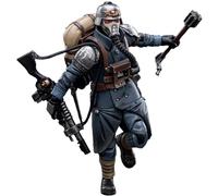 JOYTOY Warhammer 40k Astra Militarum Death Korps of Krieg Veteran Squad Guardsman 1/18 Figura de acción Colecciona y muestra modelo