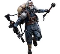 JOYTOY Warhammer 40k Astra Militarum - Figura de acción 1:18 del soldado del escuadrón de veteranos Death Korps of Krieg, dedicada a quienes aman coleccionar