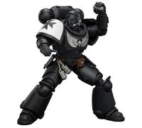 JOYTOY Warhammer 40k Black Templars 1/18 Figura de acción de Templarios Negros Intercesor con rifle de perno, pistola de perno y espada de cadena, regalos coleccionables, juguetes para niños de 15