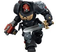 JOYTOY Warhammer 40K Black Templars Terminator 1 with Power Sword and Storm Bolter 1/18 Action Figur,Collect And Show Model