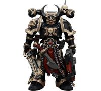 JOYTOY Warhammer 40k Chaos Space Marines, Chaos Space Marines Black Legion Chosen with Combi-melta and chainsword 1/18 Figura de acción