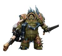JOYTOY Warhammer 40K Death Guard Blightlord Terminator 1 con cañón auto Reaper y Bubotic Blades 1/18 Figura de acción