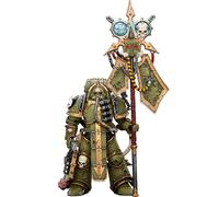 JOYTOY Warhammer 40K Death Guard Plague Marine Icon Bearer with Boltgun and Plague Knife 1/18 Action Figure