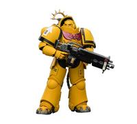 JOYTOY Warhammer 40K Figura de acción 1/18 Edición de juego Puñitos imperiales pesados intercesor con rifle de tornillo pesado y pistola de tornillo