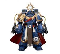JOYTOY Warhammer 40K - Figura de acción de 5 pulgadas 1/18 SpaceMarine Ultramarines Marneus Calgar, Chapter Master con armadura MKX Gravis y guanteletes de Ultramar