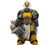 JOYTOY Warhammer 40k Horus Herejy, Imperial Fists Cónsul Bibliotecario con Hacha de Fuerza y Pistola de Perno 1/18 Figura de acción Colecciona y Muestra Modelo