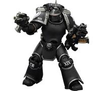 JOYTOY Warhammer 40k Horus Herejy, Raven Guard MK III Legionario táctico con pistola Bolter y Bolt 1/18, figura de acción para coleccionar y mostrar modelo
