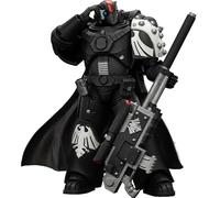 JOYTOY Warhammer 40k Horus Herejy, Raven Guard Mor Deythan Shade con rifle de perno Némesis 1/18, figura de acción para coleccionar y mostrar modelo