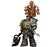 JOYTOY Warhammer 40k Horus Herejy, Sons of Horus Vheren Ashurhaddon Master of the True Sons, with the Axe Serpentis 1/18 Figura de acción Colecciona y muestra modelo