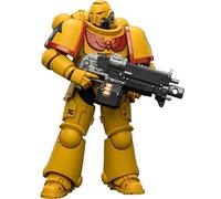 JOYTOY Warhammer 40k Imperial Fists Intercesor con rifle de perno, pistola de perno y espada de cadena 1/18, figura de acción para coleccionar y mostrar modelo