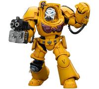 JOYTOY Warhammer 40K Imperial Fists Terminator 2 with Power Fist and Storm Bolter 1/18 Action Figur,Sammelund zeigen Model