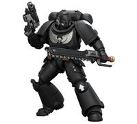 JOYTOY Warhammer 40k Iron Hands 1/18 Figura de acción de manos de hierro intercesor con rifle de perno, pistola de perno y espada de cadena, regalos coleccionables, juguetes para niños de 15 años en