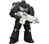JOYTOY Warhammer 40k Iron Hands Intercesor con rifle de perno, pistola de perno y espada de cadena 1/18, figura de acción para coleccionar y mostrar modelo