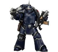 JOYTOY Warhammer 40k Night Lords MKIII Legionario táctico con pistola Bolter y Bolt 1/18, figura de acción para coleccionar y mostrar modelo