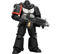 JOYTOY Warhammer 40k Raven Guard Intercesor con rifle de perno, pistola de perno y espada de cadena 1/18, figura de acción para coleccionar y mostrar modelo