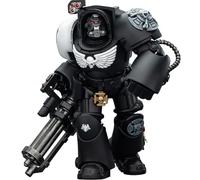 JOYTOY Warhammer 40K Raven Guard Terminator 3 with Power Fist and Assault Cannon 1/18 Action Figur,Sammelund zeigen Model