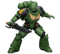 JOYTOY Warhammer 40k Salamanders 1/18 - Figura de acción intercesora de salamandras con rifle de perno, pistola de perno y espada de cadena, regalos coleccionables, juguetes para niños de 15 años en