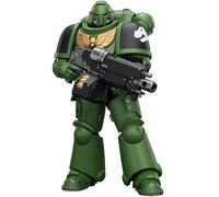 JOYTOY Warhammer 40k Salamanders Intercesor con rifle de perno, pistola de perno y espada de cadena 1/18, figura de acción para coleccionar y mostrar modelo