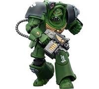 JOYTOY Warhammer 40K Salamanders Terminator 2 with Power Fist and Storm Bolter 1/18 Action Figur,Sammelund zeigen Model