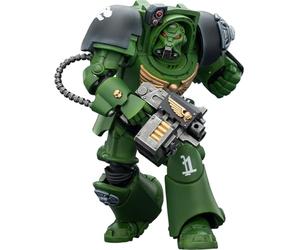 JOYTOY Warhammer 40K Salamanders Terminator 2 with Power Fist and Storm Bolter 1/18 Action Figur,Sammelund zeigen Model