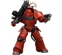 JOYTOY Warhammer 40K Space Marine 2, Game Edition Blood Angels Heavy Intercessor with Heavy Bolt Rifle and Bolt Pistol 1/18 Action Figur,Collect And Show Model