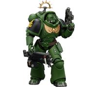 JOYTOY Warhammer 40k Space Marine 2, Game Edition Salamanders Heavy Intercessor con rifle de perno pesado y pistola de perno 1/18, figura de acción para coleccionar y mostrar modelo