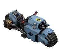 JOYTOY Warhammer 40k Space Wolves Raider-Pattern - Bicicleta de combate con rifles de perno de doble enlace 1/18 modelo de colección y exhibición