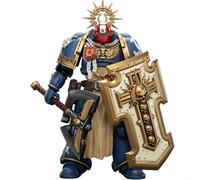 JOYTOY Warhammer 40k Ultramarines Metaurus con hacha de poder, Stormshield y pistola de plasma 1/18 figura de acción para coleccionar y mostrar modelo