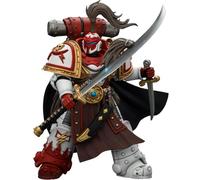 JOYTOY Warhammer 40k White Scars Hibou Khan, buscador de la expiación, con powersword''The Breath of theStorm' 1/18 figura de acción coleccionar y mostrar modelo