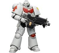 JOYTOY Warhammer 40k White Scars Intercesor con rifle de perno, pistola de perno y espada de cadena 1/18, figura de acción para coleccionar y mostrar modelo