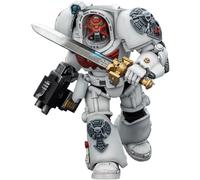 JOYTOY Warhammer 40K White Scars Terminator 1 with Power Sword and Storm Bolter 1/18 Action Figur,Collect And Show Model