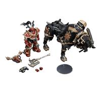 JOYTOY Warhammer 40k World Eaters Lord Invocatus 1/18 Figura de acción, combina valor colectivo y diversión