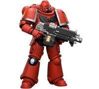 JOYTOY Warhammer - Figura de acción de ángeles de sangre de 40 K con rifle de perno, pistola de perno y espada de cadena 1/18, modelo de colección y exhibición