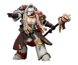 JOYTOY White Scars Stormseer Consul Warhammer 40K 1/18 Figuras de acción Cicatrices Blancas Cicatrices Stormseer Cónsul con Personal de Fuerza y Pistola de Perno Modelo Coleccionable 4.84 pulgadas
