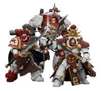 JOYTOY White Scars Warhammer 40K Figuras de acción White Scars Hibou Khan-Qin Xa-Contemptor Dreadnought 3 piezas modelo coleccionable regalos de cumpleaños pre-pedido en mayo.