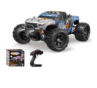 JOYTREKY Coche teledirigido - 1:18 Rc Auto 40 KMH de alta velocidad 4WD 2,4 GHz camión de control remoto todoterreno con dos baterías recargables para adultos y niños - Azul