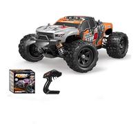 JOYTREKY Coche teledirigido - 1:18 Rc Auto 40 KMH de alta velocidad 4WD 2,4 GHz camión de control remoto todoterreno con dos baterías recargables para adultos y niños - Naranja