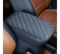 JOYTUTUS Funda de consola central compatible con Maverick 2024 2023 2022, funda de cuero para reposabrazos de consola central, accesorios de camión Maverick, azul oscuro