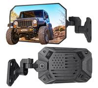 JOYTUTUS Wrangler - Espejos retrovisores compatibles con Wrangler TJ JK & Unlimited, Wrangler JK espejos laterales para Wrangler 1997-2018, visión más amplia, sin vibración ni tambaleo, patente