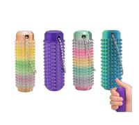 JOYVOVO 4X Keychain de Spiky Grippie Stim, Llavero para Aliviar la Ansiedad y Aliviar el Dolor, Mini Llavero Portátil de Masaje, Anxiety Relief Pain Stim Bumpy Fidget Toys, para Niños y Adultos