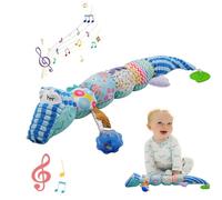 JOYVOVO Musical Caterpillar Peluche Juguetes, Juguete Musical Montessori, Juguete Sensorial, Regalo para Niños con Regla, Crujido Multisensorial, Sonajero Texturas, Tummy Time Baby Toys, Nacido Regalo