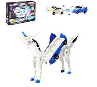 JOYVOVO Unicorno Robot Juguete, Transformación Coche Robot Juguete Regalo Niños, Figuras Transformables, Unicorn Car Transforming Toy Entrena Las Habilidades PráCticas Y De Pensamiento