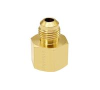 Joywayus Adaptador de gas de acoplamiento de tubo de latón de 3/4 pulgadas hembra x conector de tubo macho de 5/8 pulgadas