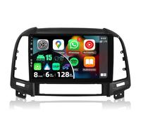 JOYX - [6G+128G] - Android 11 Autoradio para Hyundai Santa FE (2006-2012) - Inalámbrico Carplay/Android Auto - Cámara & Mic - IPS 9 Pulgada 2 DIN - Apoyo DSP Dab 4G WLAN Volante 360-Cámara Fast-Boot