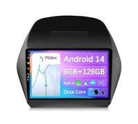 JOYX - [6G+128G] - Android 14 Autoradio para Hyundai IX35 (2010-2017) - Built-in DSP/Carplay/Android Auto - Cámara + Mic - 10.1 Pulgada 2 DIN - Dab 4G Dual Band WLAN BT Volante 360-Cámara Fast-Boot