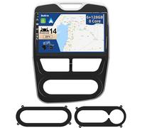 JOYX - [6G+128G] - Android 14 Autoradio para Renault Clio (2013-2016) - Built-in DSP/Carplay/Android Auto - Gratis LED Cámara Mic - 10.1 Pulgada 2 DIN - Apoyo Dab 4G WLAN Volante 360-Cámara Fast-Boot