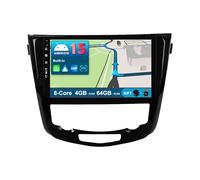 JOYX Android 12 Autoradio para Nissan X-Trail Qashqai J11 Rouge(2014-2018) - 4G+64G - Built-in DSP/Carplay/Android Auto - Gratis Cámara Mic - 10.1 Pulgada 2 DIN -Dab BT WLAN Volante 360-Cám Fast-Boot