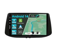 JOYX Android 12 Radio para Hyundai i30 (2017-2018) - [4G+64G] - Built-in DSP/Carplay/Android Auto - 2 DIN 9 Pulgadas - LED Cámara Mic Gratis - Soporte Dab Volante BT5.0 WLAN 4G 360-Caméra de Arranque